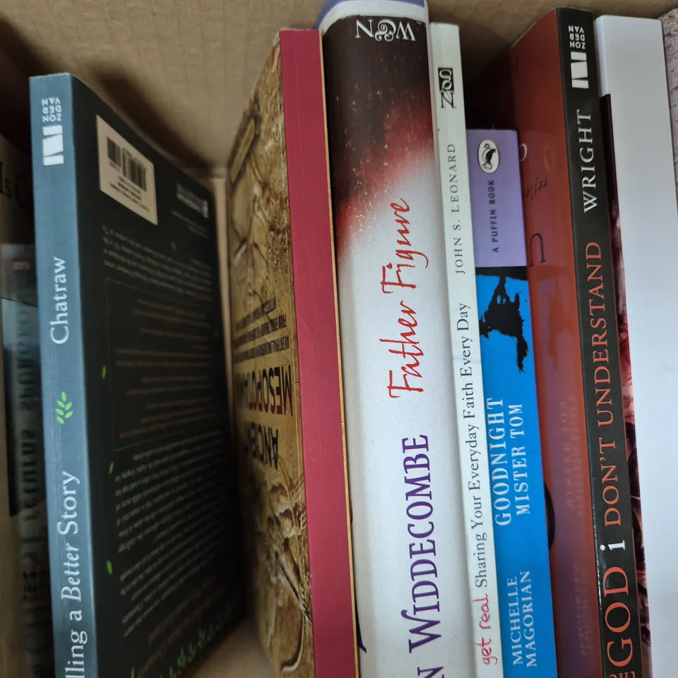 BOX OF APPROXIMATELY 15 ASSORTED BOOKS TO INCLUDE IN HIS IMAGE, PENTECOSTAL THEOLOGY, ETC