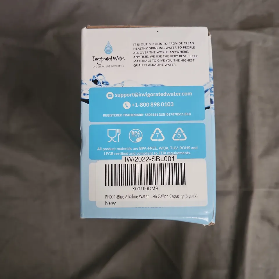 PH001 Blue Alkaline Water Filter – 3 PACK 