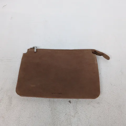 WHISTLES ELITA SUEDE POUCH CLUTCH – ONE SIZE