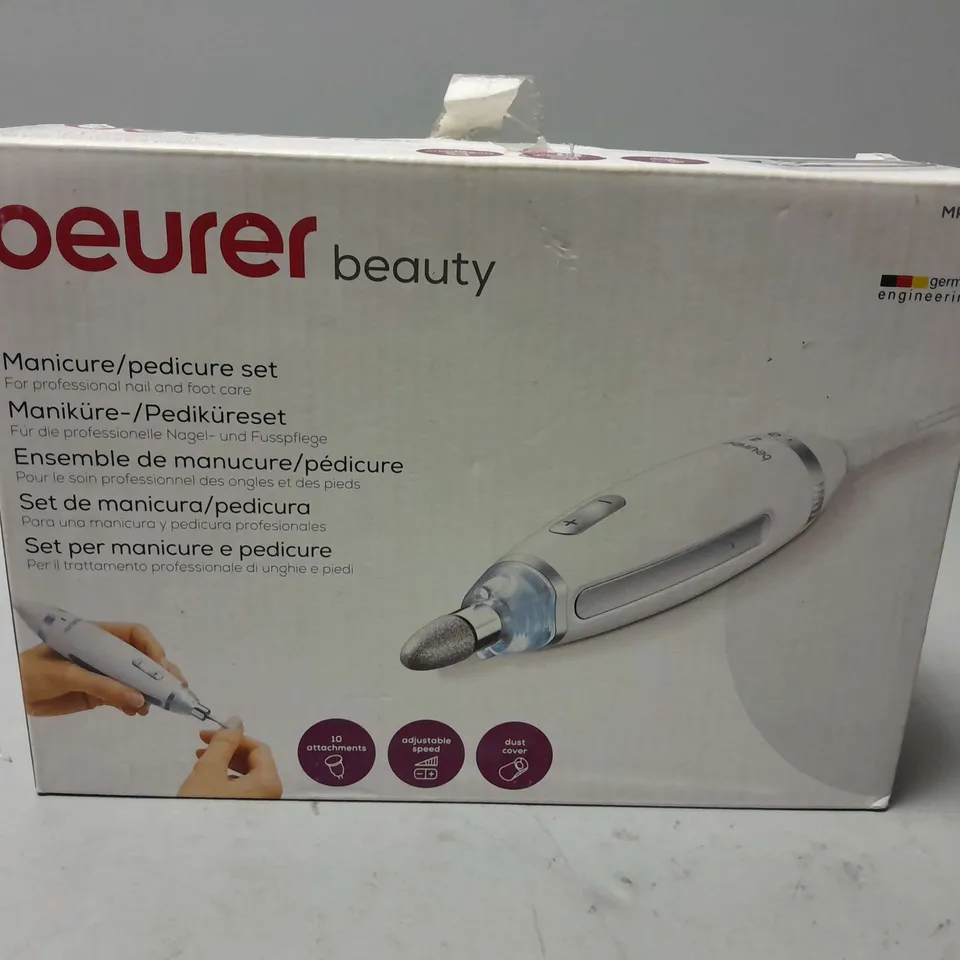 BOXED BEURER BEAUTY MP62 MANICURE/PEDICURE SET
