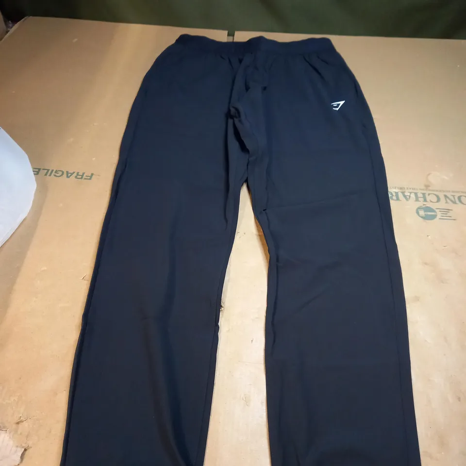 LARGE GYMSHARK BLACK JOGGERS 