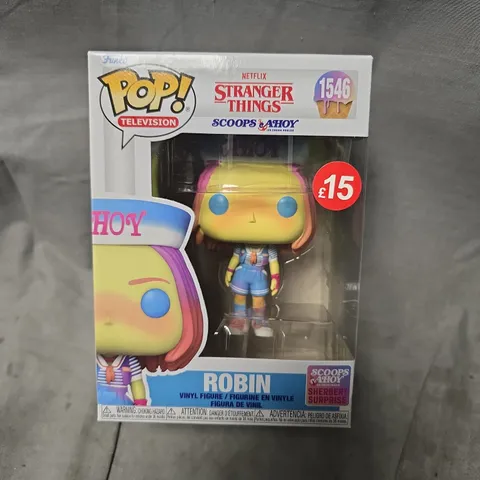 FUNKO POP! TELEVISION STRANGER THINGS - ROBIN (SCOOPS AHOY) VINYL FIGURE – BOXED