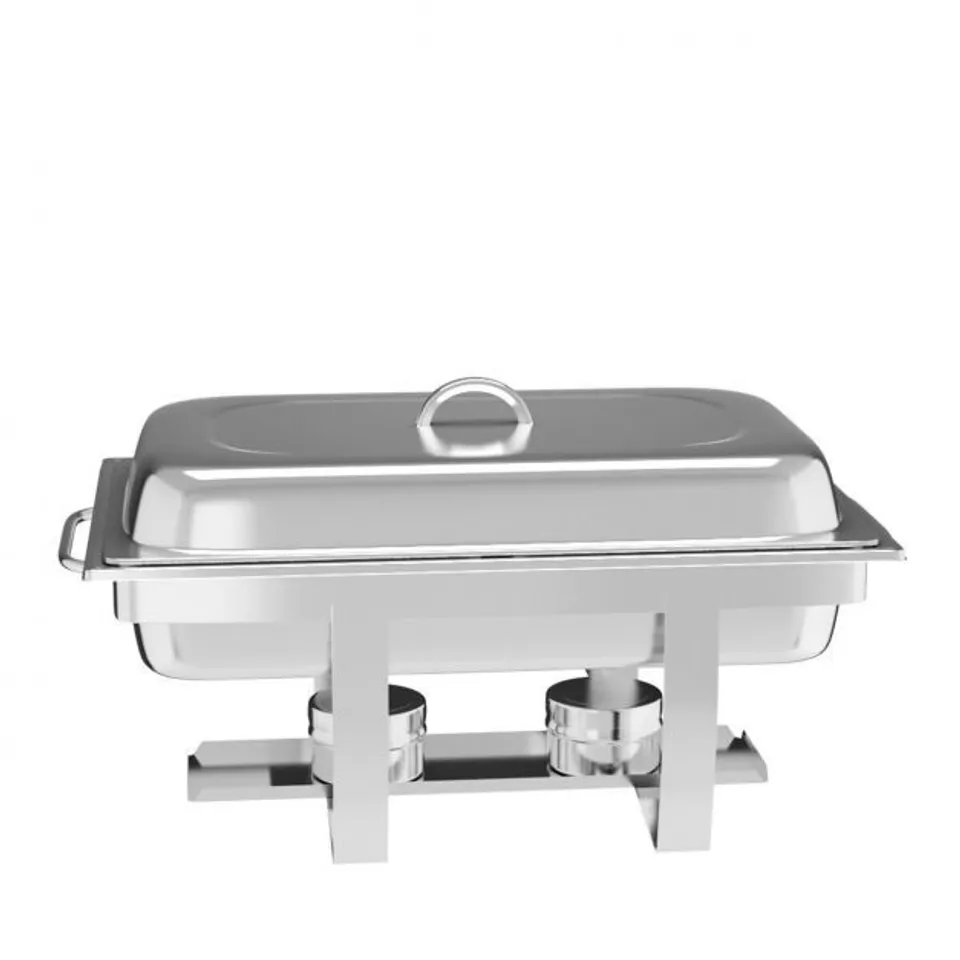 BOXED COSTWAY 2 PACKS FULL SIZE CHAFING DISH 9 QUART STAINLESS STEEL RECTANGULAR CHAFER BUFFET