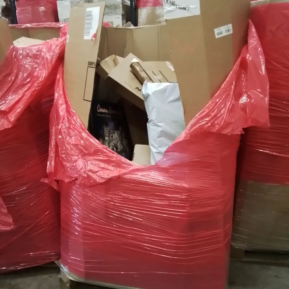 PALLET OF ASSORTED HOUSEHOLD GOODS AND PRODUCTS TO INCLUDE; TOILET SEATS, ROTARY DEHUMIDIFIER, ELECTRIC BLANKET, INFLATABLE AIR BED ETC