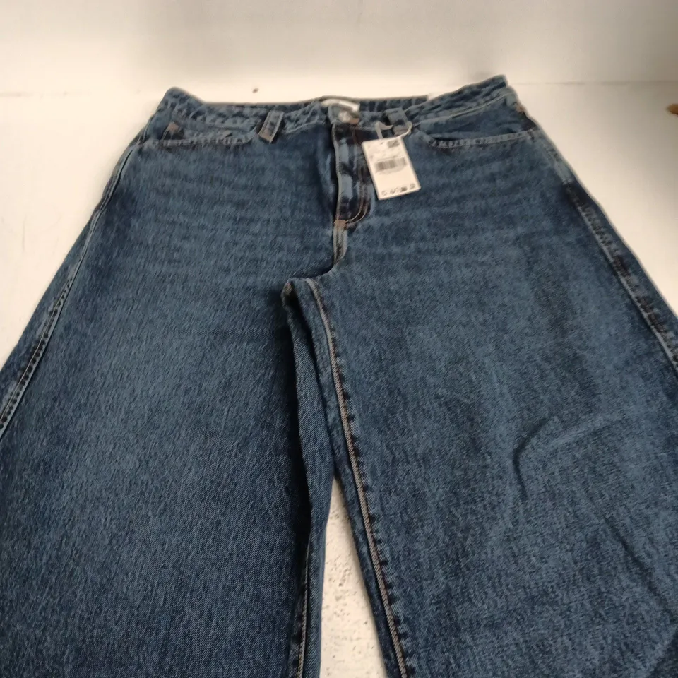 MNG JEANS – BALLOON MID‑WAIST, LOOSE DENIM, UK16 (EU44) 