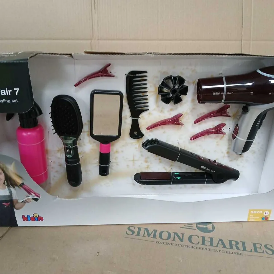 BOXED BRAUN MEGA HAIRSTYLING TOY GIFT SET RRP £34.99