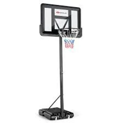 COSTWAY HEIGHT ADJUSTABLE BASKETBALL HOOP WITH SHATTERPROOF BACKBOARD