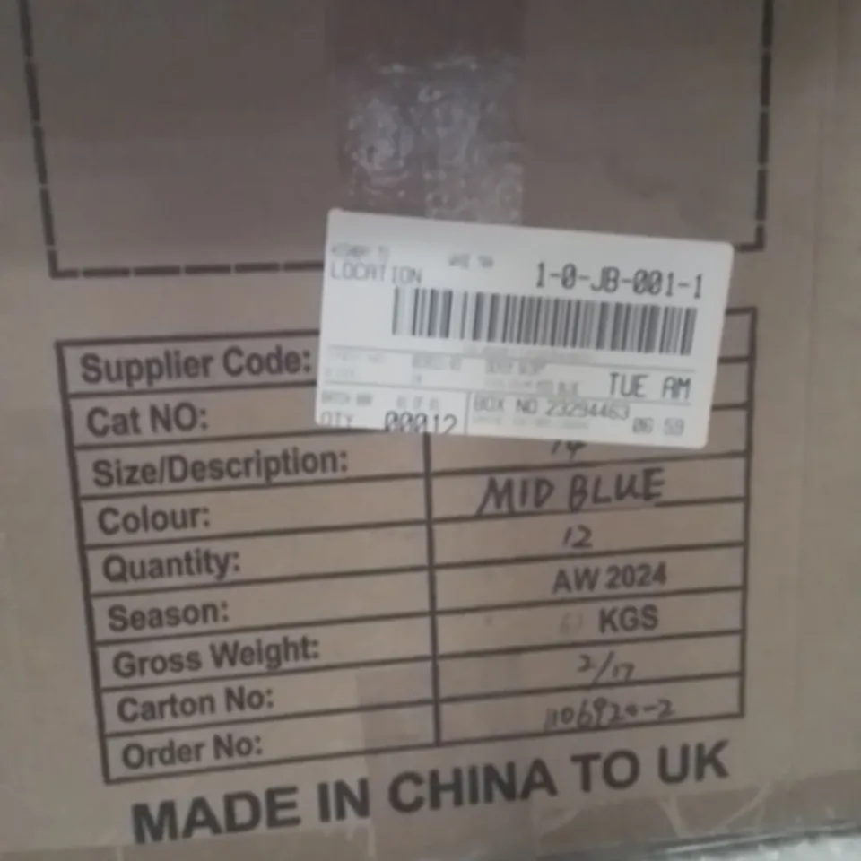 BOXED BRAND NEW APPROXIMATELY 12 SIMPLY BE DENIM SKIRT BLUE SIZE 14