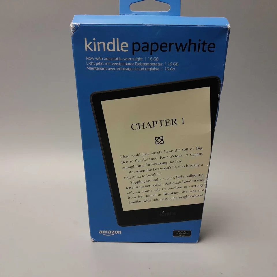 BOXED AMAZON KINDLE PAPERWHITE BLACK