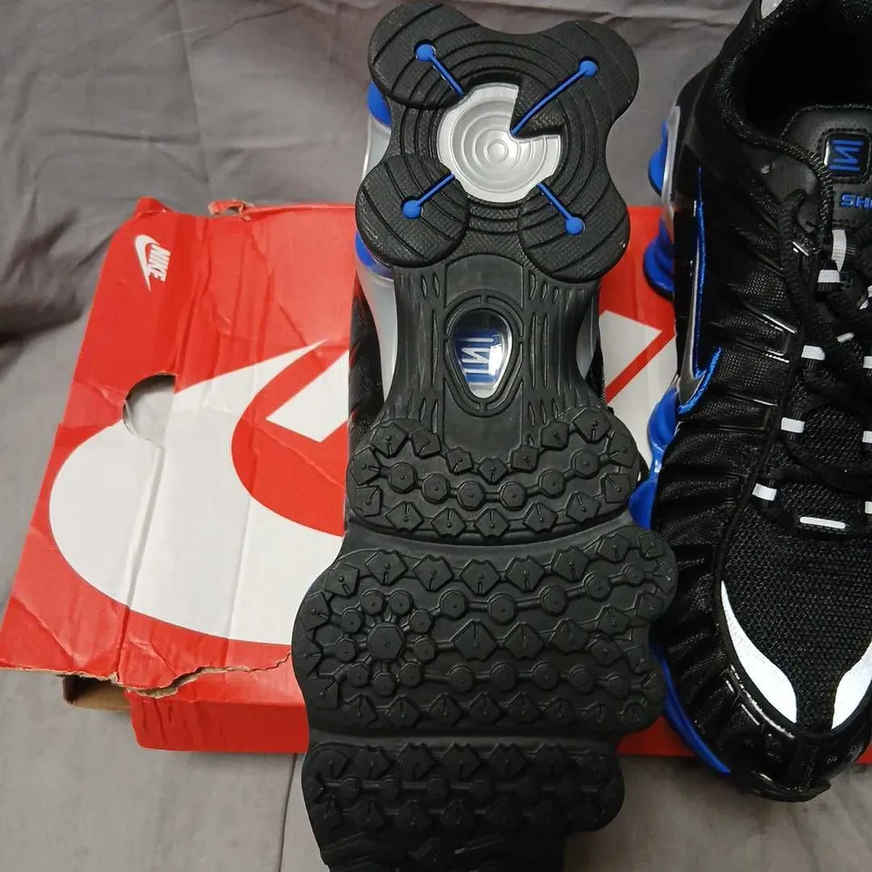 NIKE SHOX TL SNEAKERS - BLACK/METALLIC SILVER, MEN'S US 12 (UK 11)