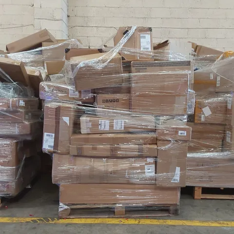 PALLET CONTAINING A LARGE ASSORTMENT OF CONSUMER PRODUCTS INCLUDING: LI-ION BATTERY LAWN MOWER, CAT TREE, PETROL STRIMMER, CLOTHES HANGER ECT