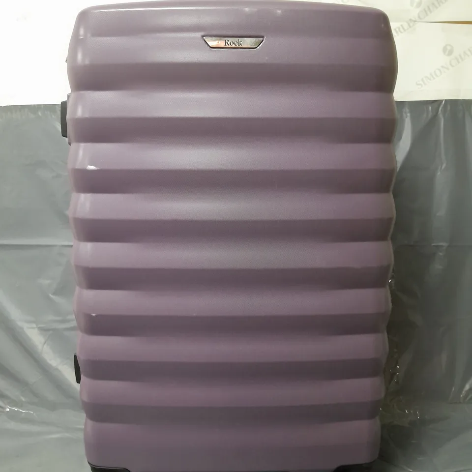 ROCK LUGGAGE BERLIN 8 WHEEL HARDSHELL LARGE SUITCASE - PURPLE RRP £95