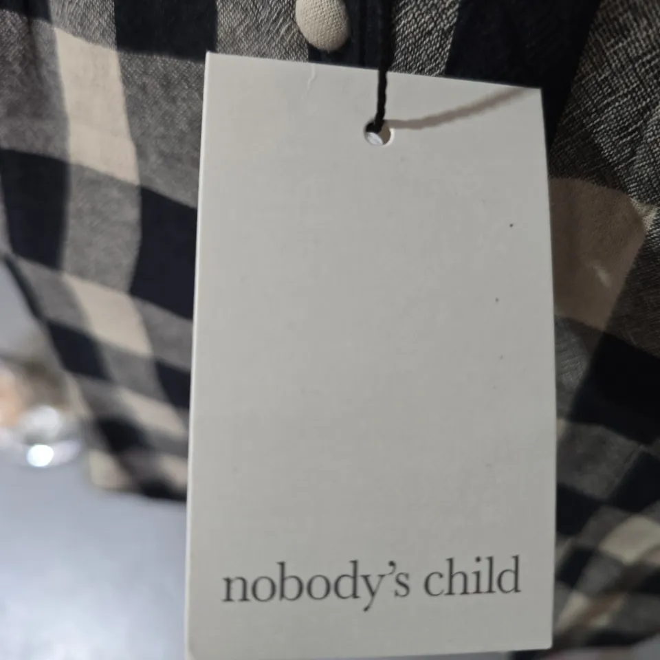 NOBODY'S CHILD CELESTE TOP – BLACK & WHITE GINGHAM, WOMEN'S BLOUSE