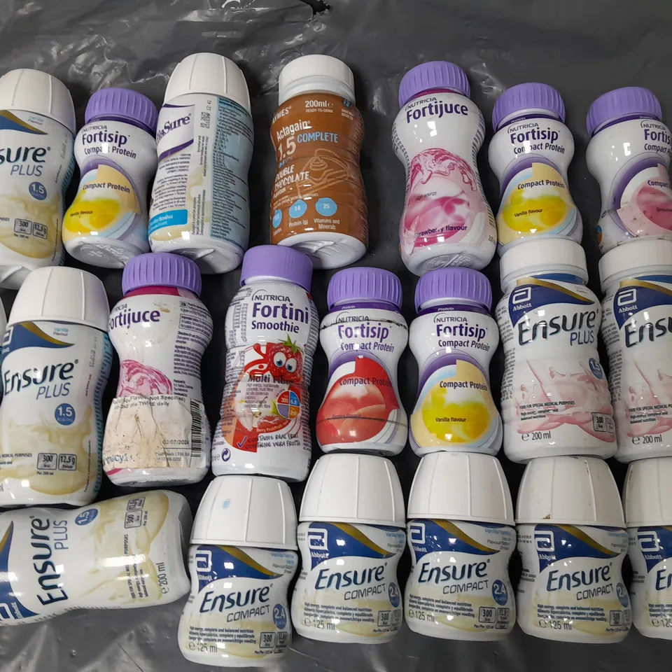LOT OF 20 ASSORTED NUTRICIONAL SUPPLEMENT DRINKS - VARIOUS FLAVOURS