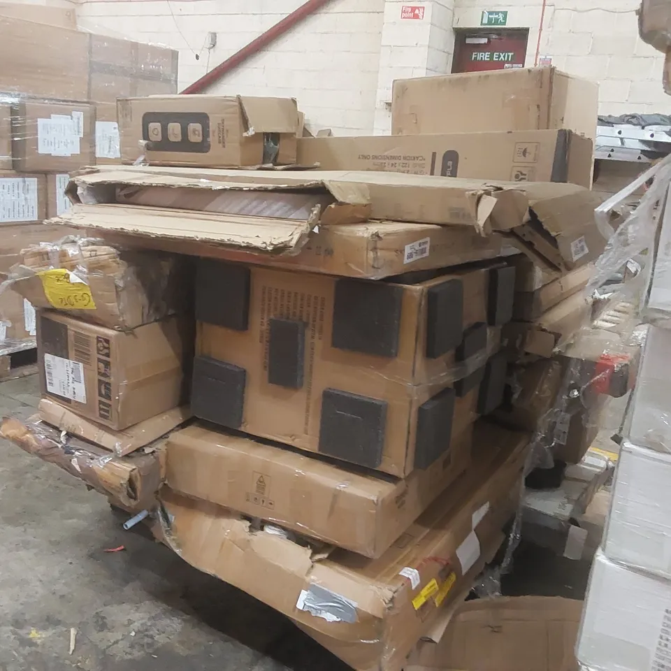 PALLET CONTAINING A LARGE QUANTITY OF ASSORTED FURNITURE PARTS ECT