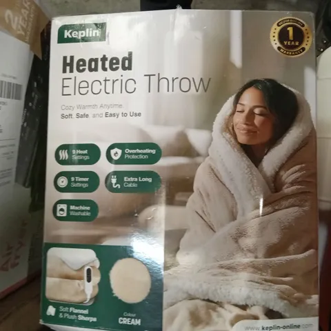 KEPLIN HEATED ELECTRIC THROW 