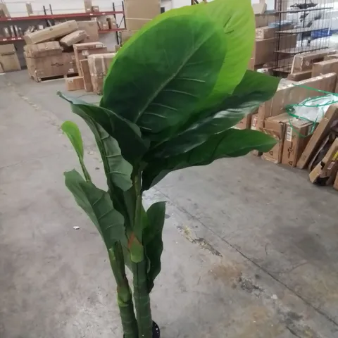 FAUX BANANA LEAF PLANT IN POT