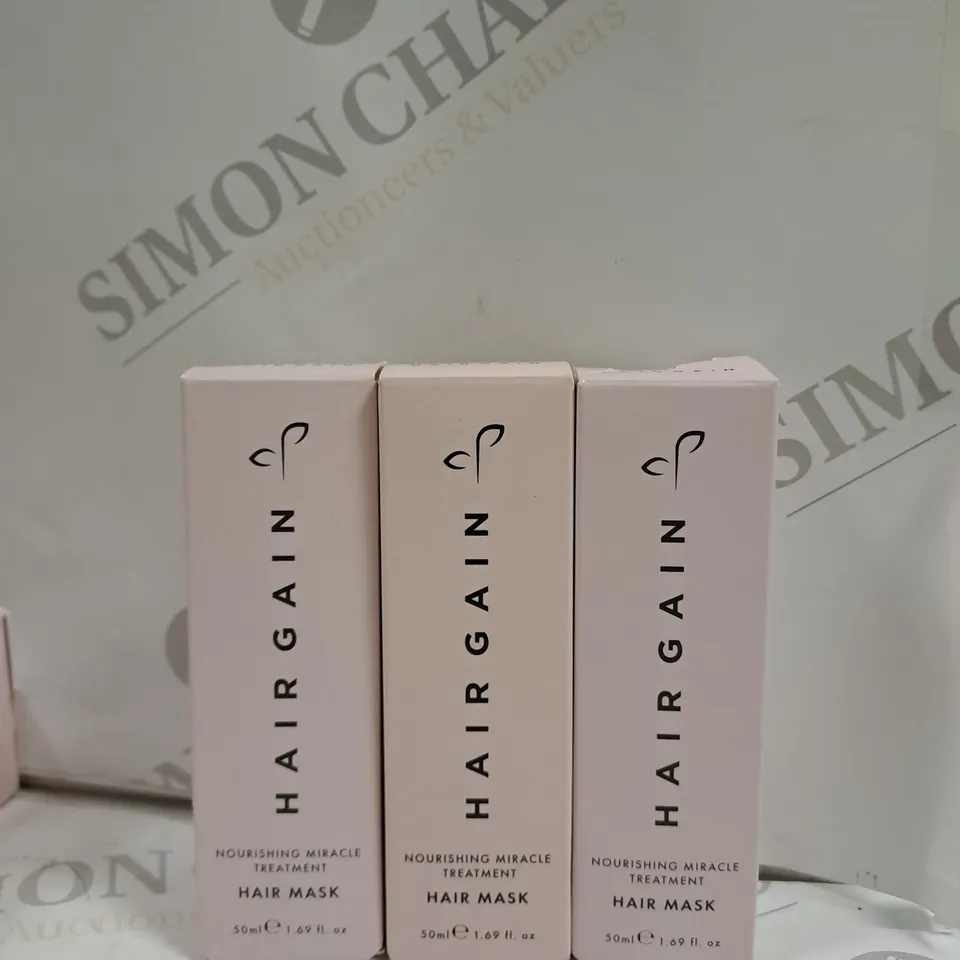 SET OF 3 HAIRGAIN NOURISHING MIRACLE TREATMENT HAIR MASK 50ML