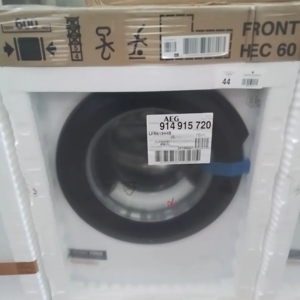 AEG LFR61944B 6000 SERIES WASHING MACHINE, 9KG, 1400 SPIN, WHITE, A RATED