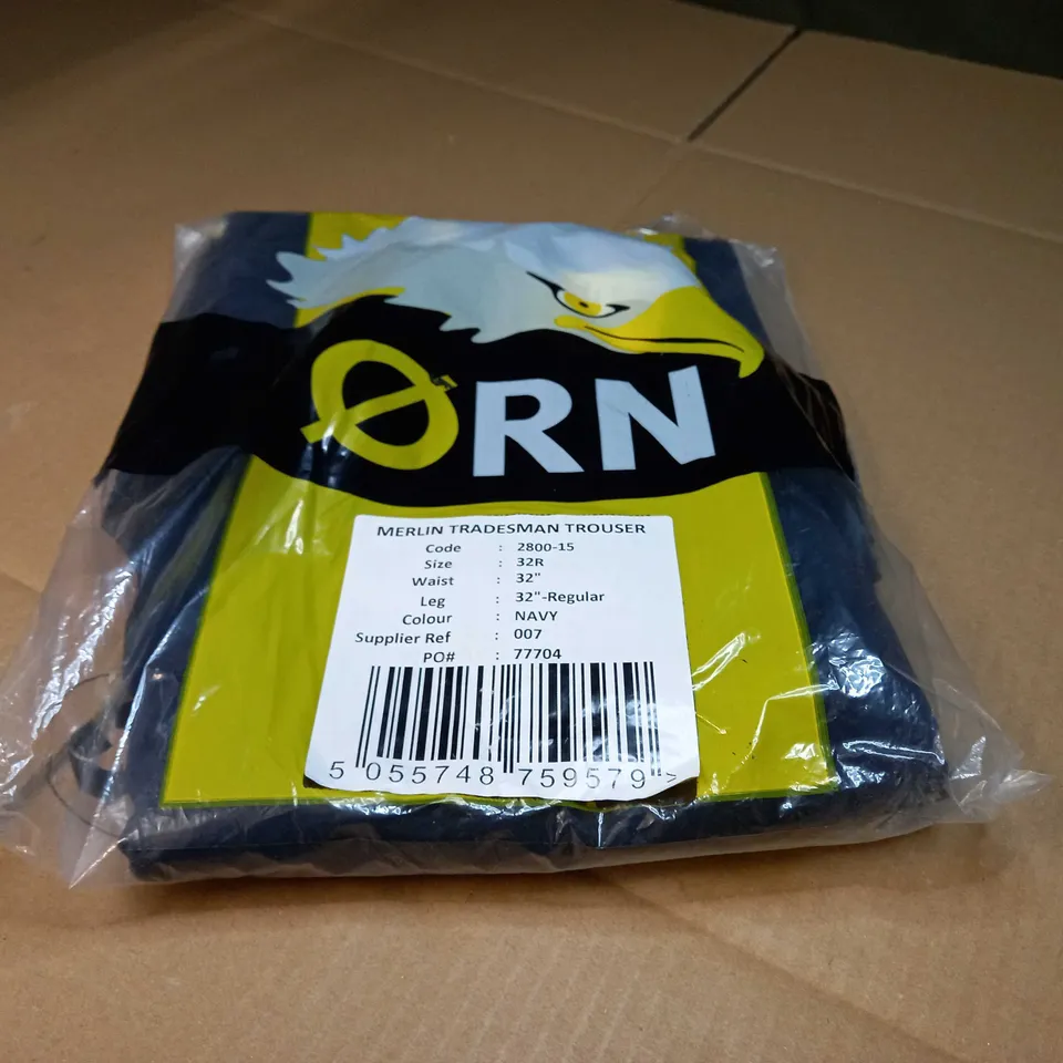 PACKAGED MERLIN TRADESMAN NAVY TROUSERS - SIZE W52/L32
