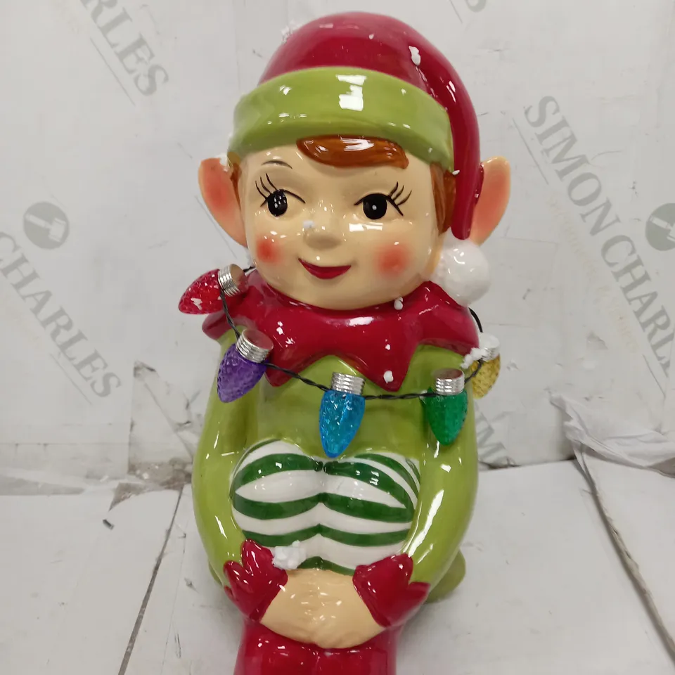 MR CHRISTMAS NOSTALGIC LIGHT UP FIGURE ELF