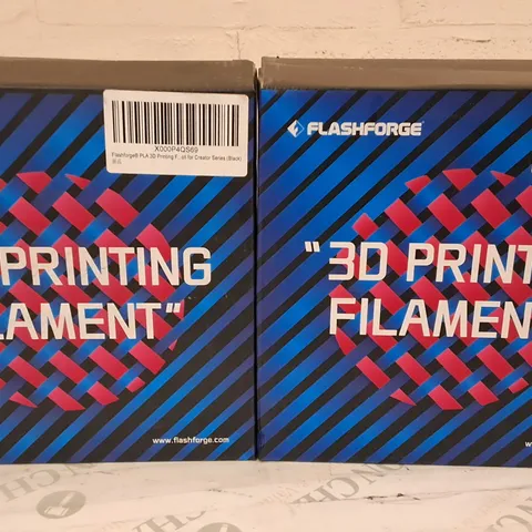 LOT OF 4 FLASHFORGE 3D PRINTING FILAMENTS 1.75MM1KG BLACK