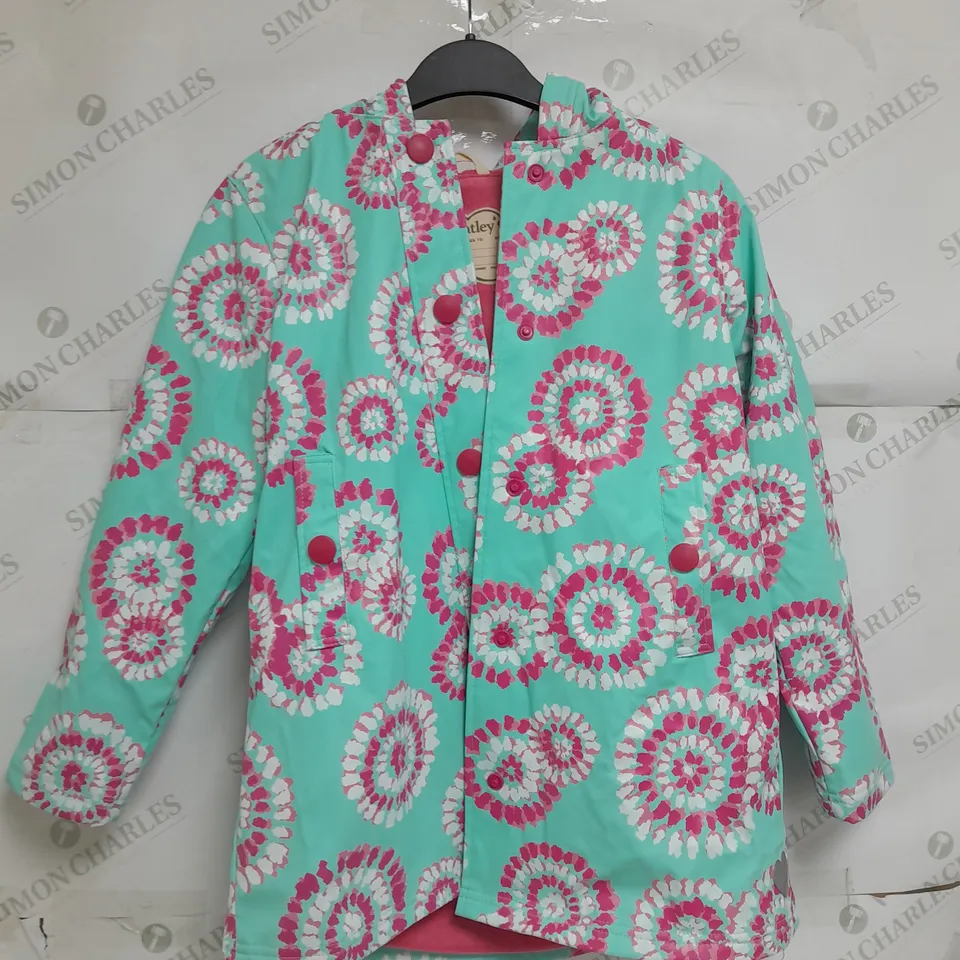 HATLEY SIZE 10 RAINPROOF LINED COAT 