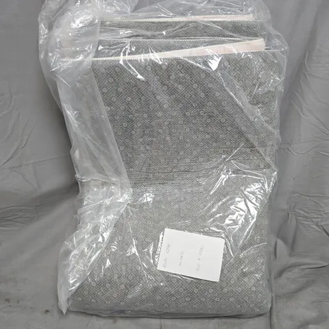 Rug – 160 x 200 cm, mixed grey with dot motif