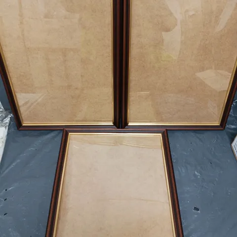 3 X WOODEN PICTURE FRAMES - COLLECTION ONLY 