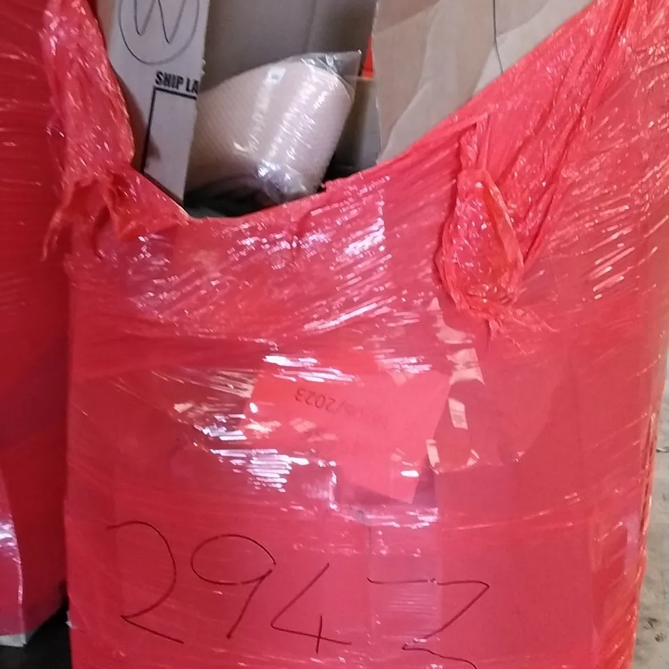 PALLET OF ASSORTED ITEMS INCLUDING 3M CRANK AND TILT PARASOL, KITCHEN FAUCET, FACELLE STAND MIXER, POP UP TENT, PROFESSIONAL METAL DETECTOR 
