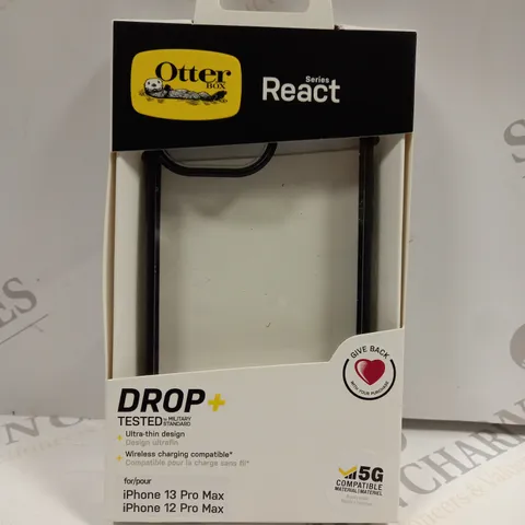 OTTER REACT SERIES DROP+ PHONE CASE FOR IPHONE 13 & 12 PRO MAX