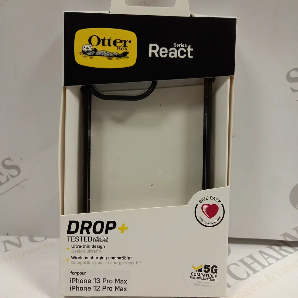 OTTER REACT SERIES DROP+ PHONE CASE FOR IPHONE 13 & 12 PRO MAX