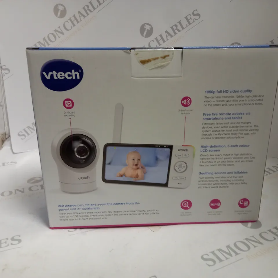 BOXED/SEALED VTECH 5" SMART WIFI 1080P BABY MONITOR RM5764HD
