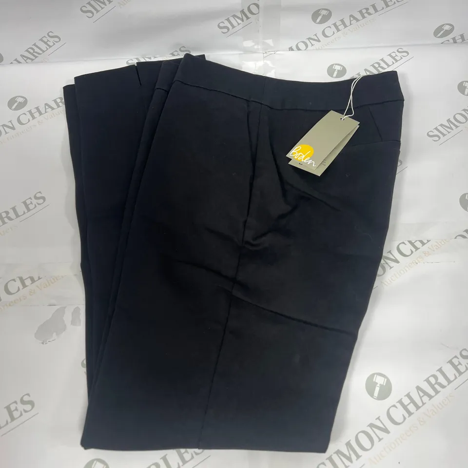 BODEN SMART TROUSERS IN BLACK SIZE 8