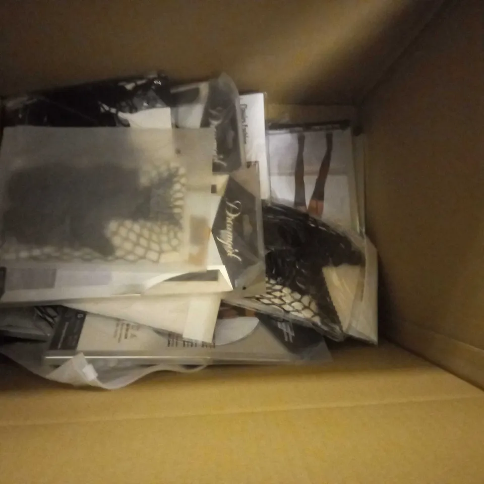 APPROXIMATELY 30 ADULT THEMED CLOTHING STOCKINGS AND TIGHTS IN VARIOUS STYLES AND SIZES