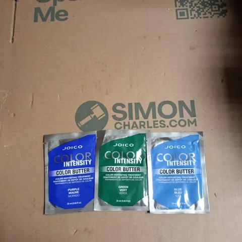 BOX OF APPROXIMATELY 35 ASSORTED JOICO PRODUCTS TO INCLUDE: COLOR BUTTER