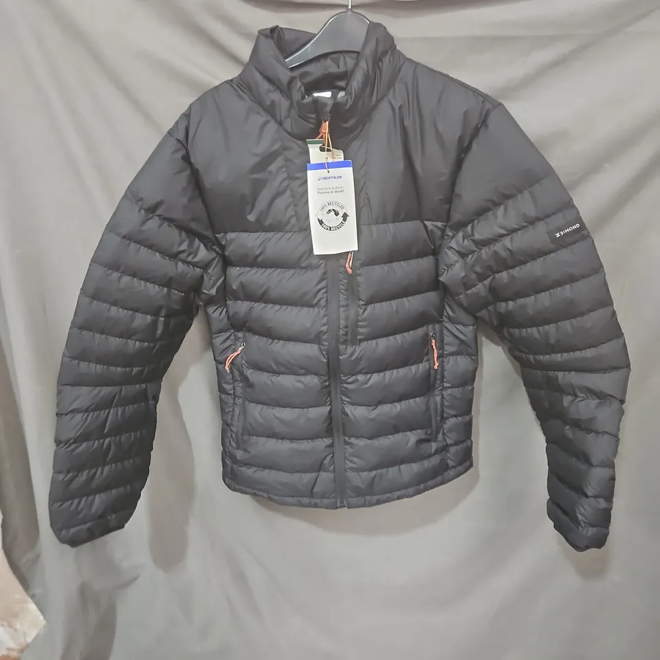 DECATHLON FEATHER & DOWN PUFFER JACKET – BLACK SIZE S