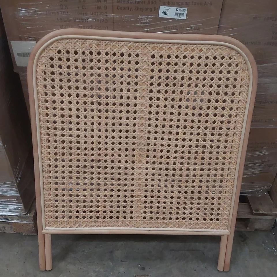 DESIGNER SAHARA RATTAN HEADBOARD - SINGLE