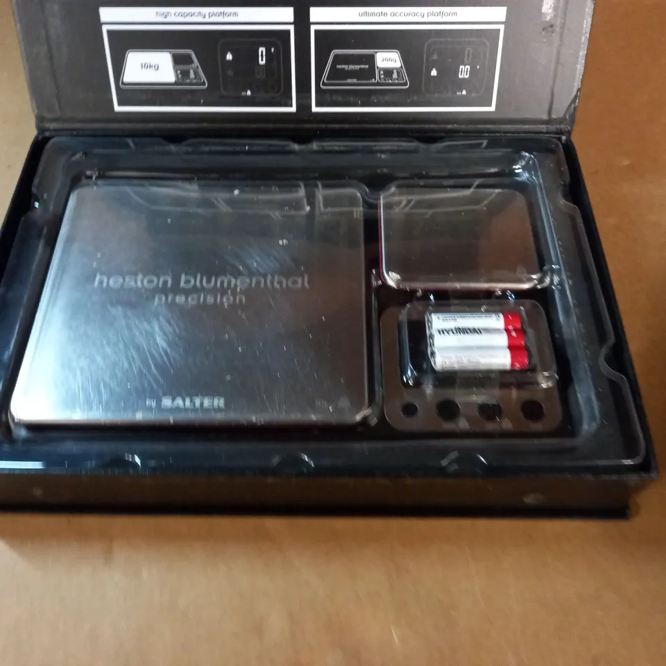 HESTON BLUMENTHAL DUAL PLATFORM PRECISION SCALE