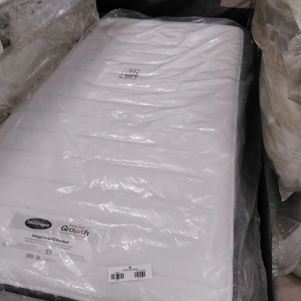 QUALITY BAGGED SILENTNIGHT HEALTHY GROWTH IMAGINE 600 POCKET SINGLE 3FT MATTRESS
