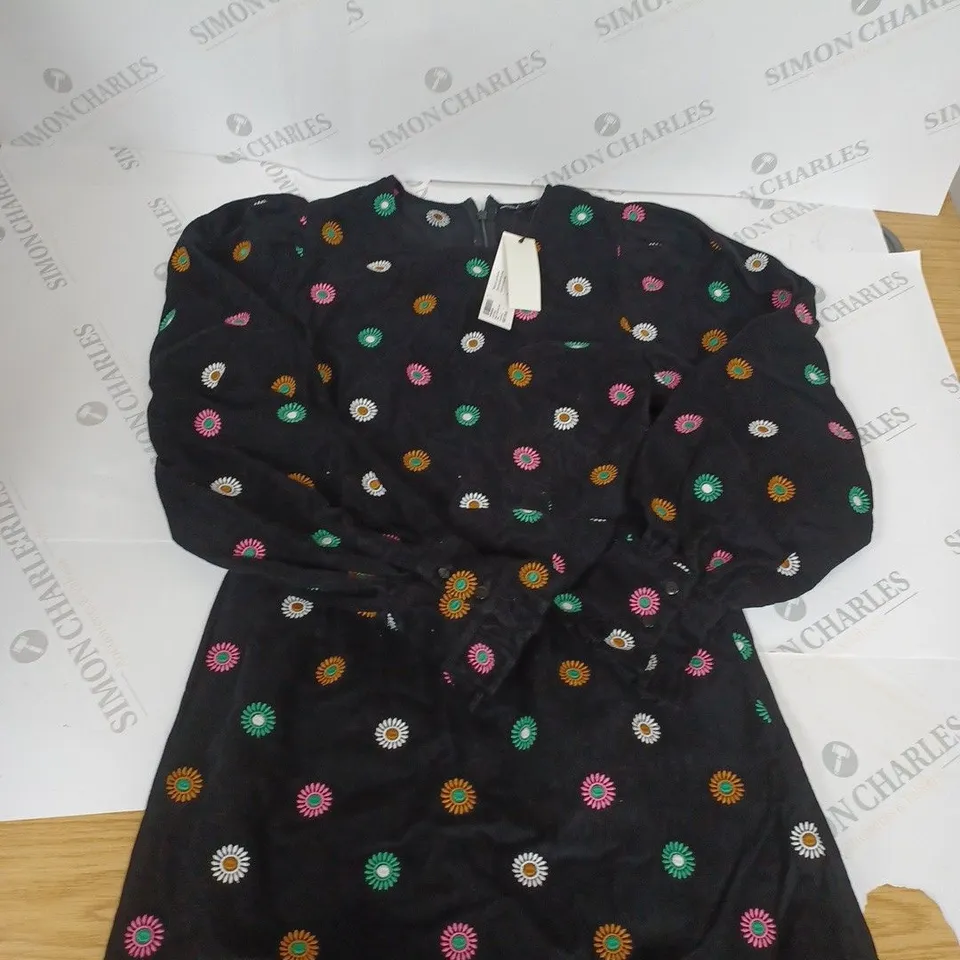 NOBODYS CHILD PEGGY EMBROIDERED MINI DRESS SIZE 8