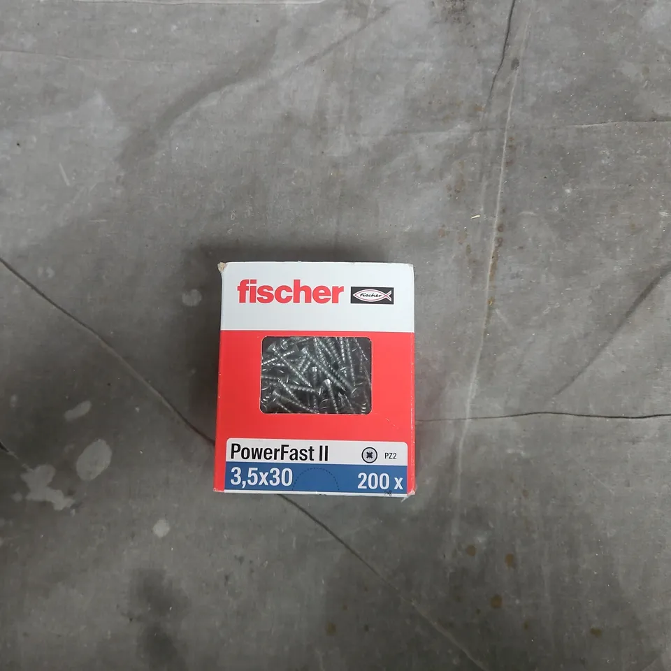 FISCHER POWERFAST II PLASTIC WALL PLUGS 3.5 X 30 MM – 200 PCS