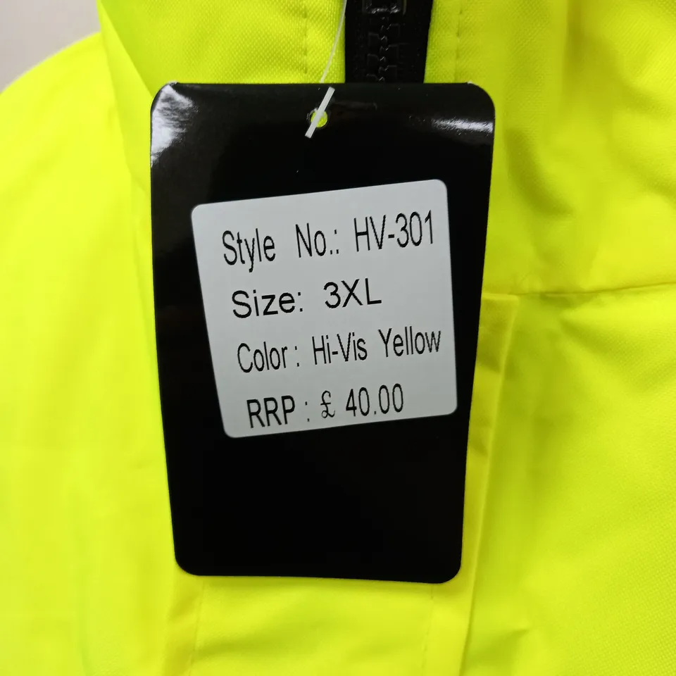 KAMPTON FLUO YELLOW WORK COAT - 3XL