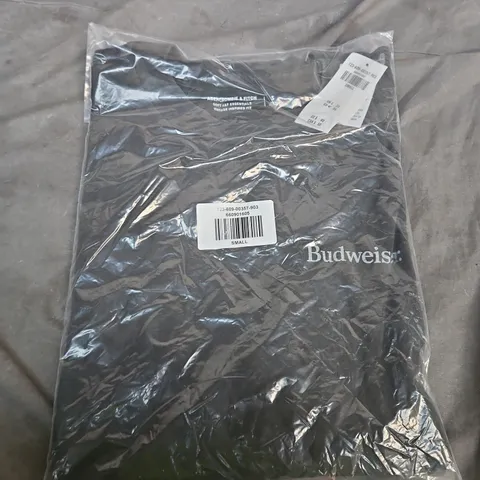 BUDWEISER T-SHIRT – BLACK, SMALL 