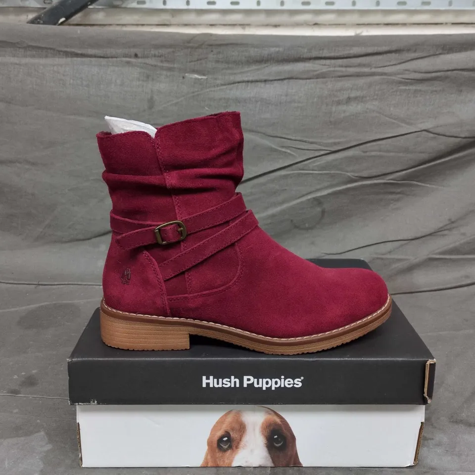 HUSH PUPPIES MANDY BOOT – RED, WOMEN'S UK 6 (US 8, EU 39)