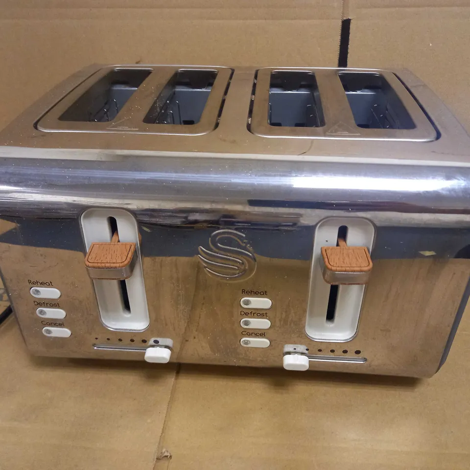SWAN NORDIC 4 SLICE TOASTER - GREY