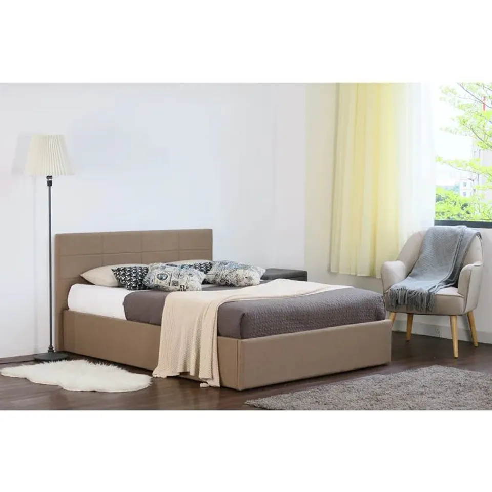 BOXED PHILLIPE UPHOLSTERED OTTOMAN BED (3 BOXES)