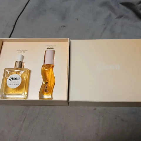 GISOU HONEY INFUSED HAIR OIL & LIP OIL SET β BOXED