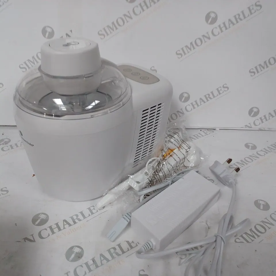 COOKS ESSENTIALS ICE CREAM MAKER - WHITE