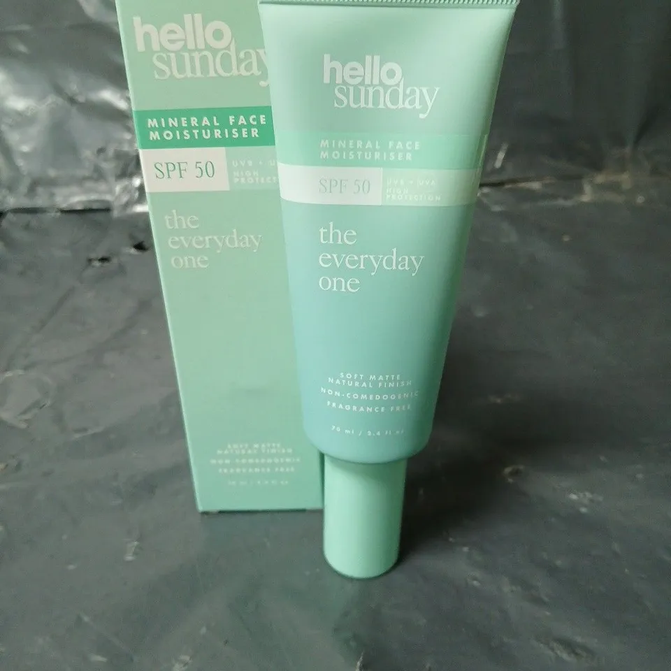 HELLO SUNDAY THE EVERYDAY ONE SPF 50 MINERAL FACE MOISTURISER - 70ML